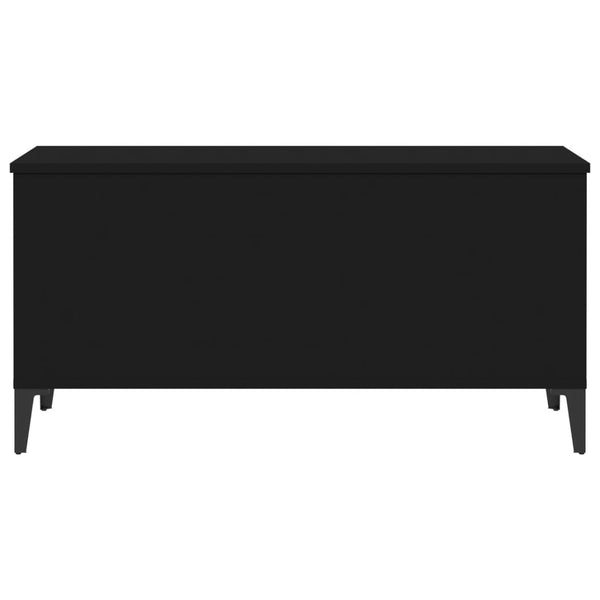 Coffee Table Black 90X44.5X45 Cm Engineered Wood Coffee Tables