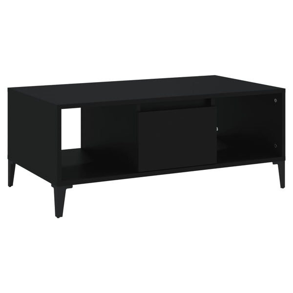 Vidaxl Coffee Table Black 90X50x36.5 Cm Engineered Wood Coffee Tables