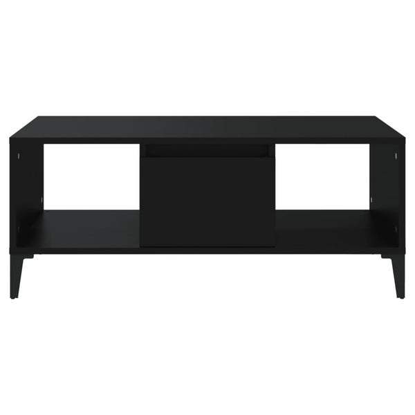 Vidaxl Coffee Table Black 90X50x36.5 Cm Engineered Wood Coffee Tables