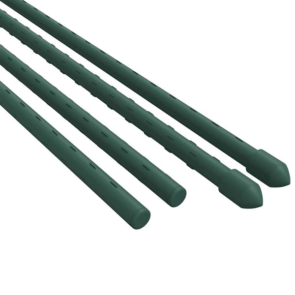 Vidaxl Garden Plant Stakes 30 Pcs Green 150 Cm Steel Lawn Stakes