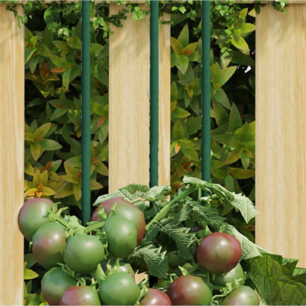 Vidaxl Garden Plant Stakes 30 Pcs Green 150 Cm Steel Lawn Stakes