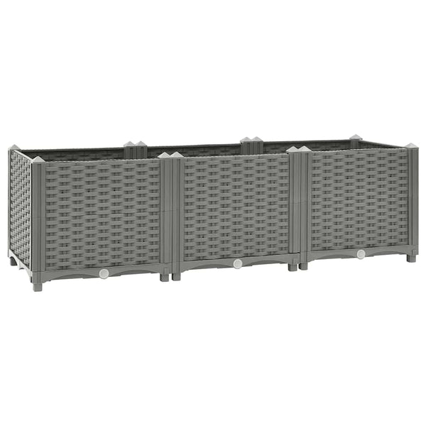 Vidaxl Raised Bed 120X40x38cm Polypropylene Raised Garden Beds