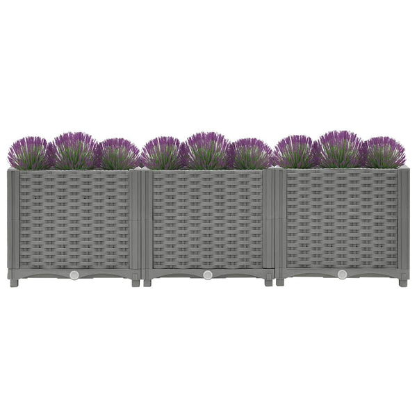 Vidaxl Raised Bed 120X40x38cm Polypropylene Raised Garden Beds