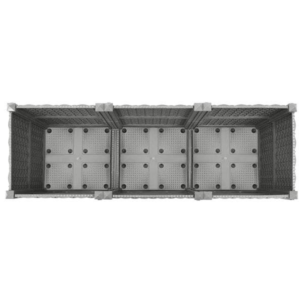 Vidaxl Raised Bed 120X40x38cm Polypropylene Raised Garden Beds
