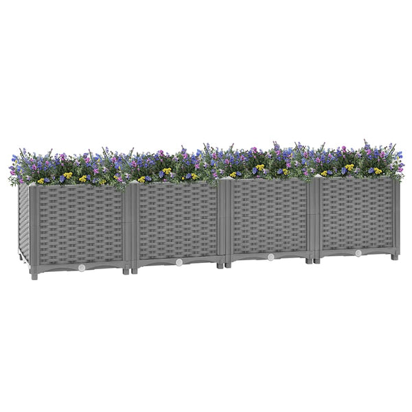 Vidaxl Raised Bed 160X40x38 Cm Polypropylene Raised Garden Beds