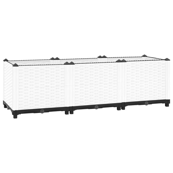 Vidaxl Raised Bed 120X40x38 Cm Polypropylene Raised Garden Beds