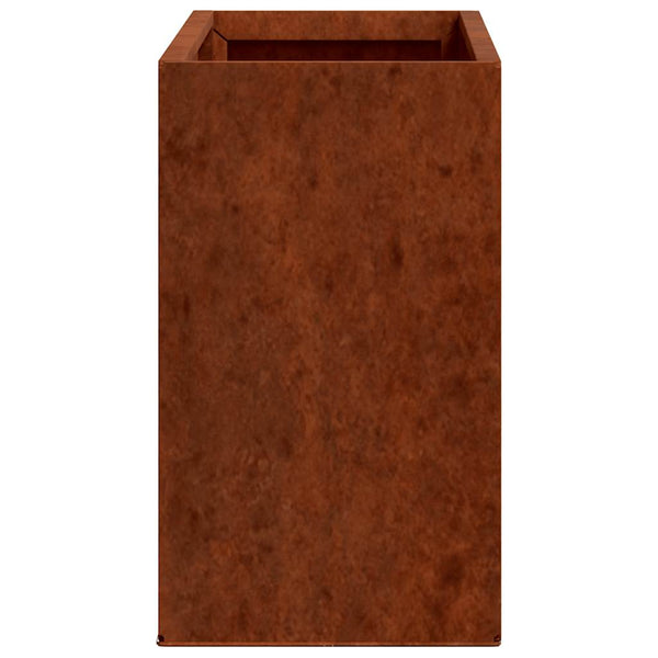 Wall Planters 2 Pcs Rusty Corten Steel 53X10x17 Cm Planters & Vases