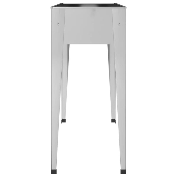 Garden Planters 2 Pcs Galvanised Steel Baskets Pots Window Boxes