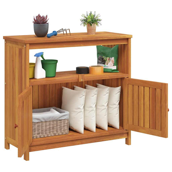 Vidaxl Garden Console Table 80X35x75 Cm Solid Wood Acacia Patio & Garden Tables