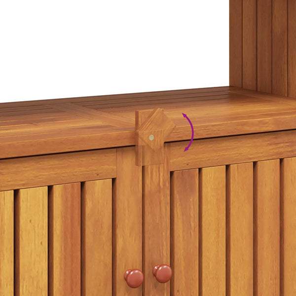 Vidaxl Garden Console Table 80X35x75 Cm Solid Wood Acacia Patio & Garden Tables