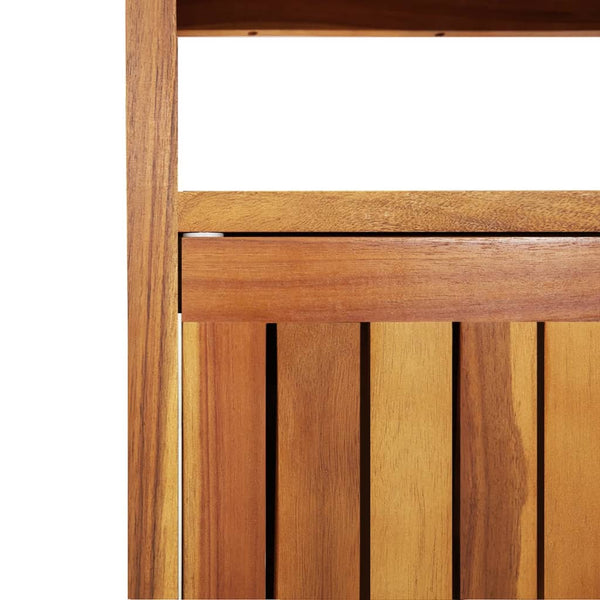 Solid Acacia Wood Garden Console Table 110X35x75 Cm Tables