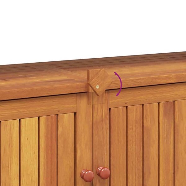 Solid Acacia Wood Garden Console Table 110X35x75 Cm Tables