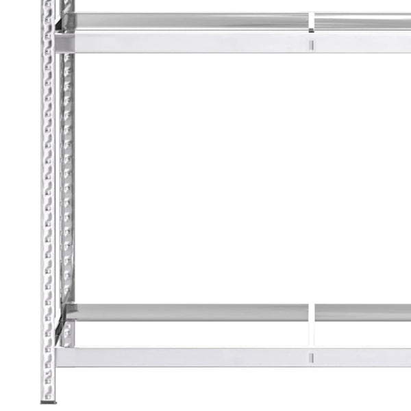 2 Layer Tire Racks 4 Pcs Silver 110X40x180 Cm Steel Shop Display Racks