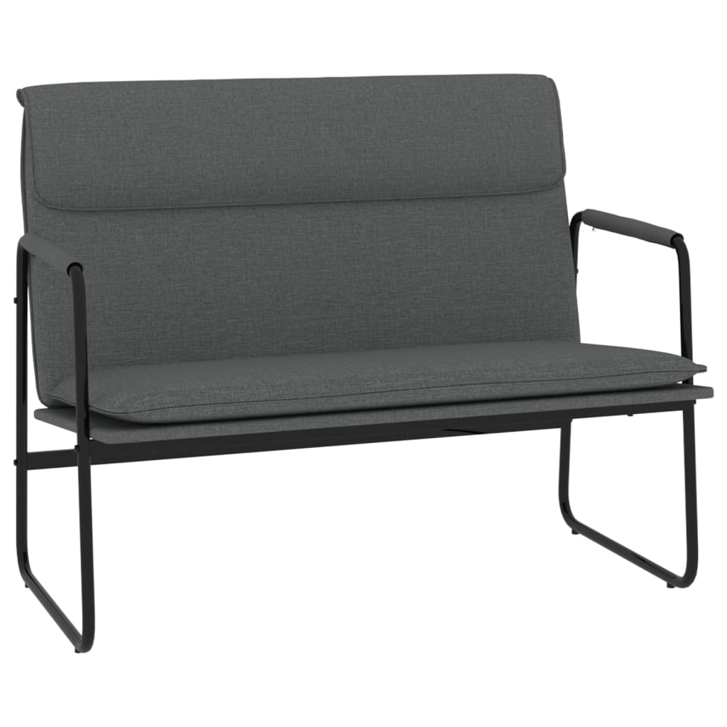 Bench Dark Grey 100X64x80 Cm Fabric Benches