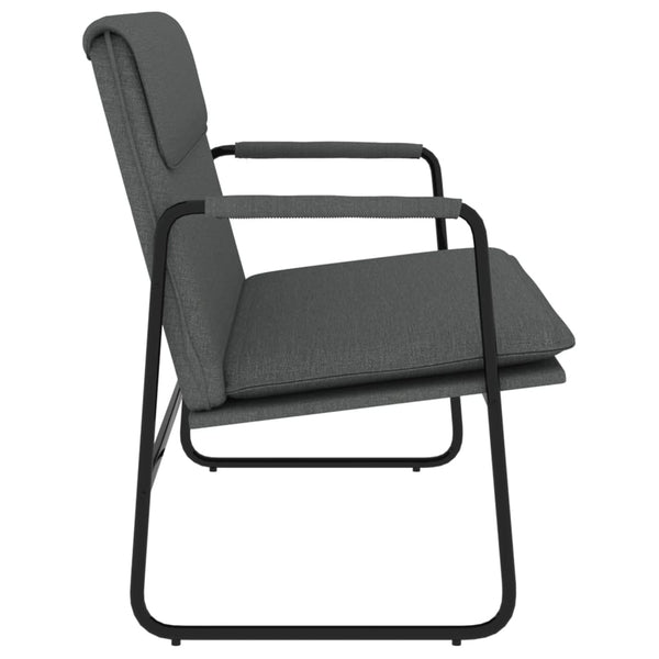 Bench Dark Grey 100X64x80 Cm Fabric Benches