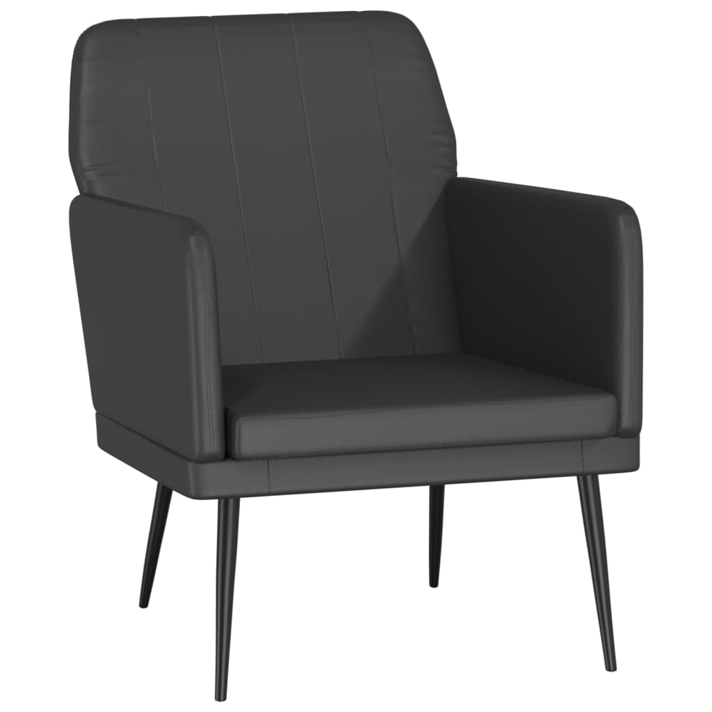 Sofas Armchairs & Couches Armchair Black 61X78x80 Cm Faux Leather