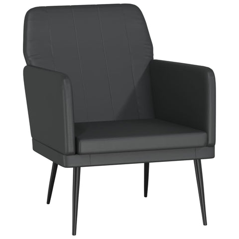 Armchair Black 61X78x80 Cm Faux Leather Sofas Armchairs & Couches