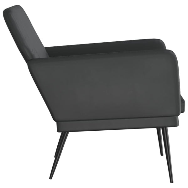 Sofas Armchairs & Couches Armchair Black 61X78x80 Cm Faux Leather