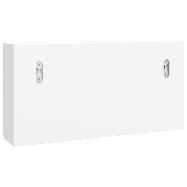 Key Cabinet White 40X8.5X20 Cm Engineered Wood&Steel Cabinets & Cupboards