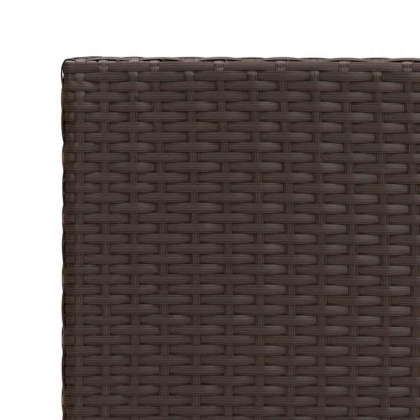Vidaxl Side Table Brown 55X45x49 Cm Poly Rattan Side Tables