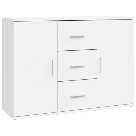 Sideboard White 91X29.5X65 Cm Engineered Wood Sideboards & Buffets