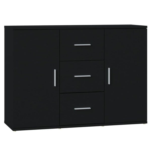 Sideboard Black 91X29.5X65 Cm Engineered Wood Sideboards & Buffets