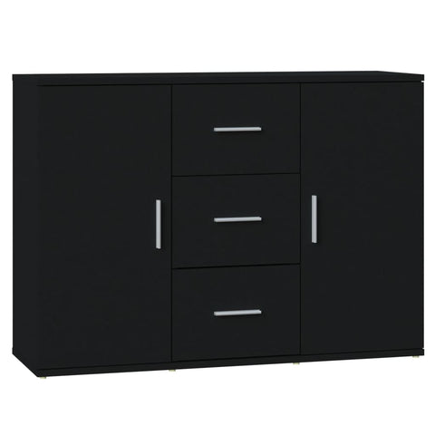 Sideboard Black 91X29.5X65 Cm Engineered Wood Sideboards & Buffets