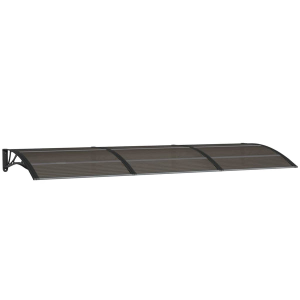 Door Canopy Black 300X100 Cm Polycarbonate Awning & Canopy Parts