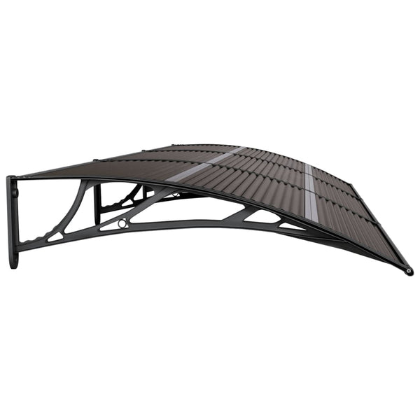 Door Canopy Black 300X100 Cm Polycarbonate Awning & Canopy Parts