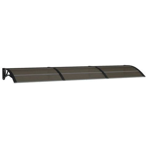 Door Canopy Black 300X75 Cm Polycarbonate Awning & Canopy Parts