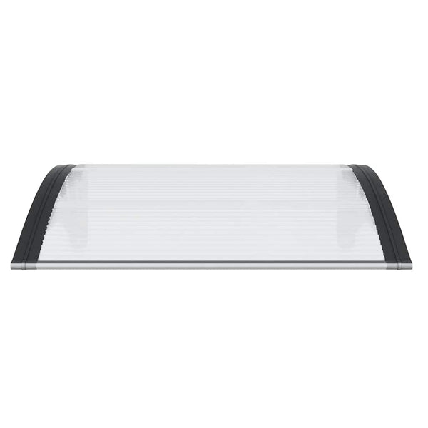 Vidaxl Door Canopy Black And Transparent 80X75 Cm Polycarbonate Awning & Canopy Parts