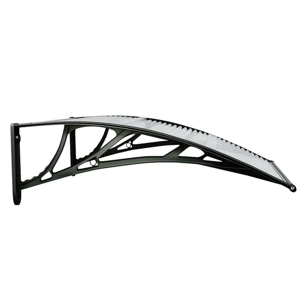 Vidaxl Door Canopy Black And Transparent 80X75 Cm Polycarbonate Awning & Canopy Parts