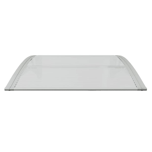 Vidaxl Door Canopy Grey And Transparent 80X75 Cm Polycarbonate Awning & Canopy Parts