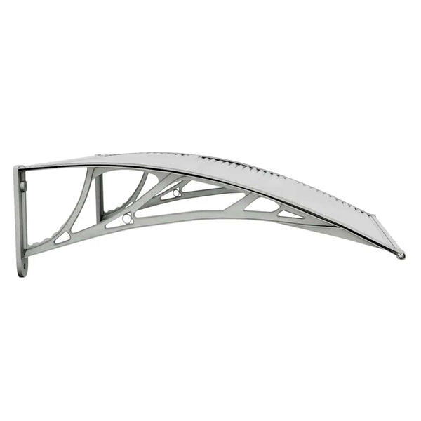 Vidaxl Door Canopy Grey And Transparent 80X75 Cm Polycarbonate Awning & Canopy Parts