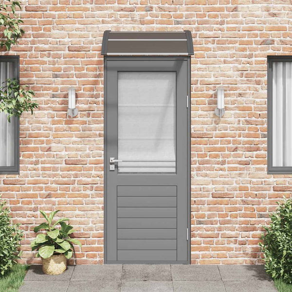 Vidaxl Door Canopy Black 80X75 Cm Polycarbonate Awning & Canopy Parts