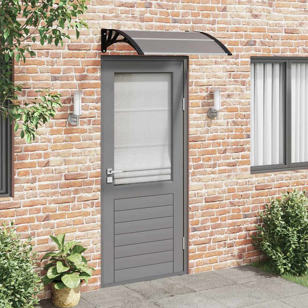 Vidaxl Door Canopy Black 100X75 Cm Polycarbonate Tent & Canopy Accessories