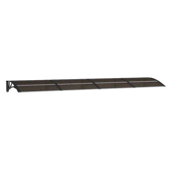 Vidaxl Door Canopy Black 350X75 Cm Polycarbonate Awning & Canopy Parts