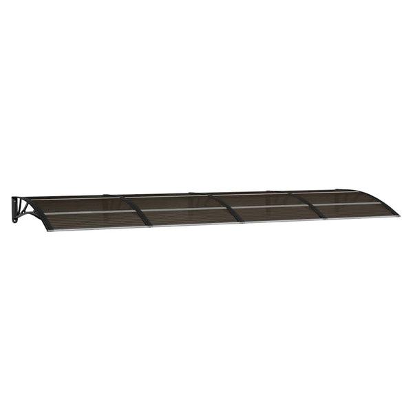 Vidaxl Door Canopy Black 350X100 Cm Polycarbonate Awning & Canopy Parts