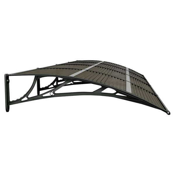 Vidaxl Door Canopy Black 350X100 Cm Polycarbonate Awning & Canopy Parts