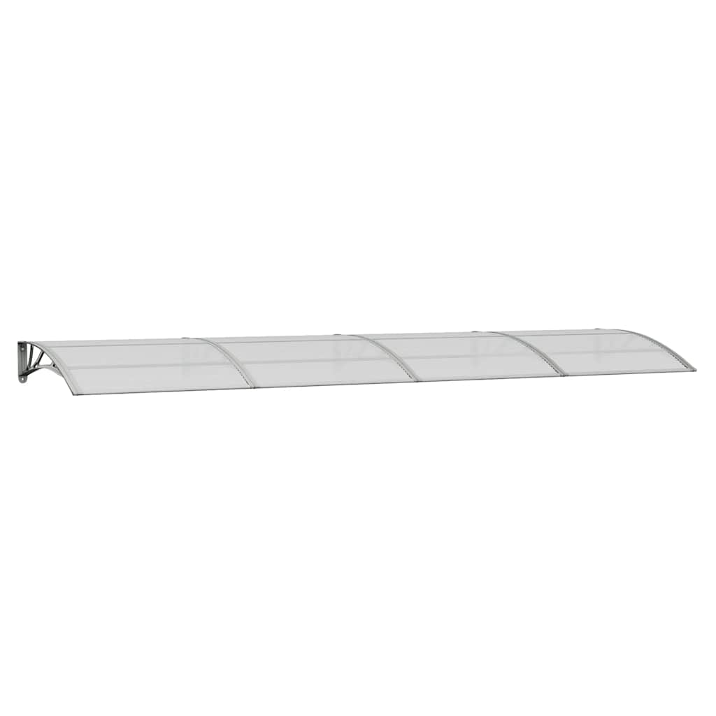 Vidaxl Door Canopy Grey 400X100 Cm Polycarbonate Awning & Canopy Parts