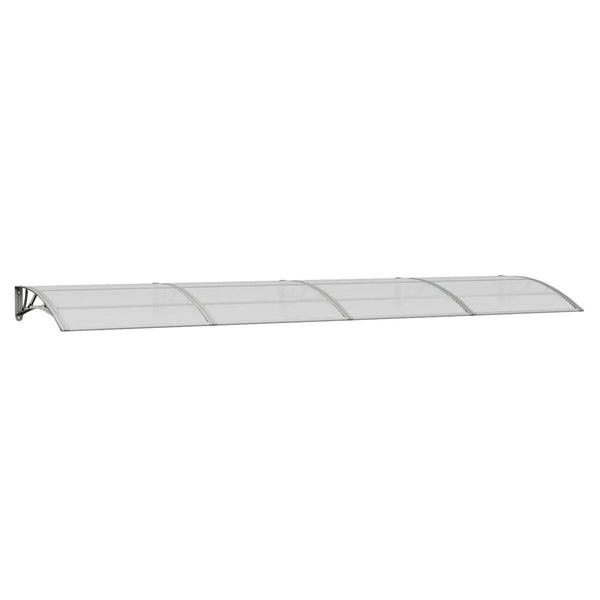 Vidaxl Door Canopy Grey 400X100 Cm Polycarbonate Awning & Canopy Parts