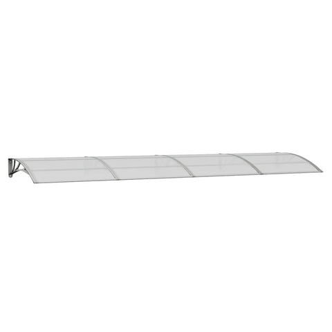 Vidaxl Door Canopy Grey 400X100 Cm Polycarbonate Awning & Canopy Parts