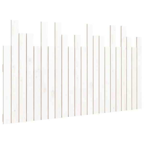 Wall Headboard White 140X3x80 Cm Solid Wood Pine Headboards & Footboards