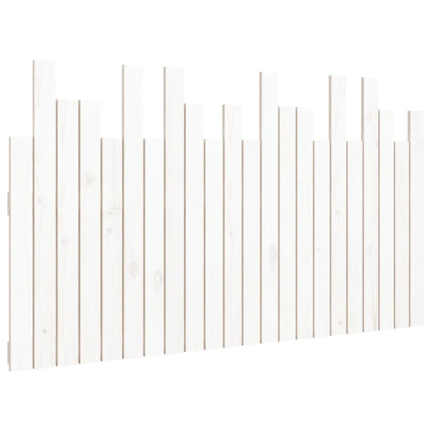 Wall Headboard White 140X3x80 Cm Solid Wood Pine Headboards & Footboards