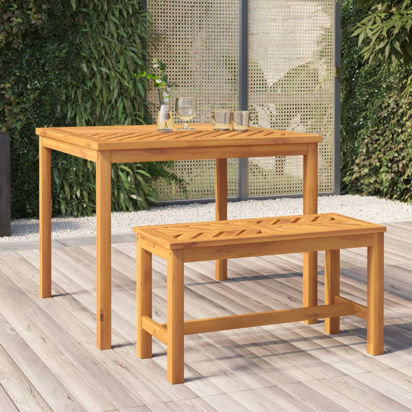 Garden Dining Table 90X90x74 Cm Solid Wood Acacia Patio & Garden Tables