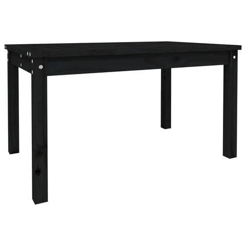 Garden Table Black 82.5X50.5X45 Cm Solid Wood Pine Patio & Garden Tables
