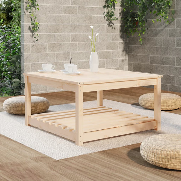 Garden Table 82.5X82.5X45 Cm Solid Wood Pine Patio & Garden Tables