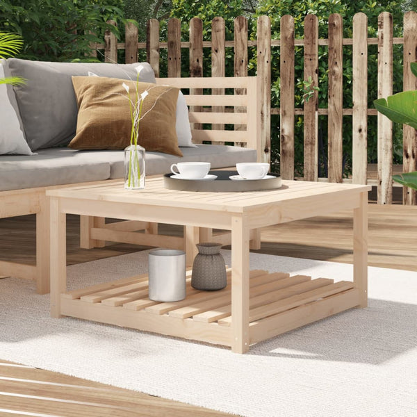 Garden Table 82.5X82.5X45 Cm Solid Wood Pine Patio & Garden Tables