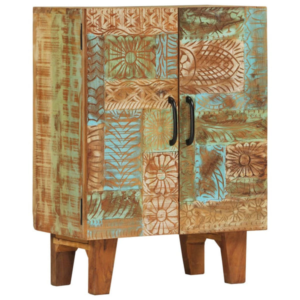 Hand Carved Sideboard 55X30x75 Cm Solid Wood Reclaimed Sideboards & Buffets