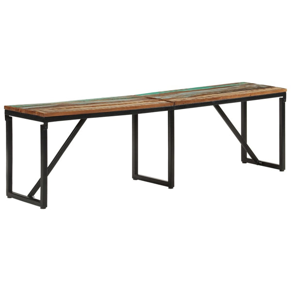 Bench 160X35x46 Cm Solid Wood Reclaimed Benches
